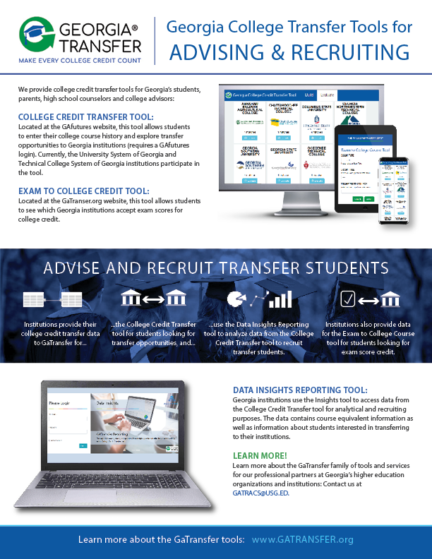 Georgia Transfer Tools for Professionals (PDF)